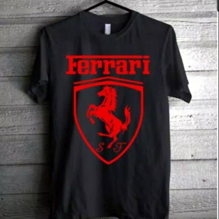 เสื้อยืดผ้าฝ้าย พิมพ์ลายรถสปอร์ต Ferrari Distro OU46ET565W35565 สําหรับผู้ชาย