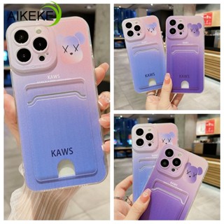 เคสโทรศัพท์มือถือ แบบนิ่ม ลายหมี Kaws พร้อมช่องใส่บัตร สําหรับ Huawei Nova 10 9 6 Pro SE 8 8i 7i 5T 4E 3i 2 Lite Y90 Plus Y70 Y61 4G Y60