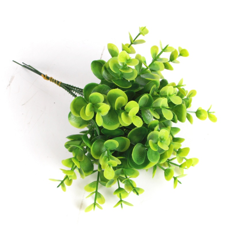 พืชปลอมสําหรับชั้นวางพืช มารยาท ในร่มพลาสติกขนาดเล็ก กรีนเนอรี่ สําหรับ ทําเอง โต๊ะทํางานประดิษฐ์พลาสติกยูคาลิปตัสพืชสําหรับตกแต่งบ้านในร่มห้องน