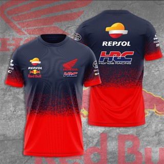 เสื้อยืดแขนสั้น พิมพ์ลาย Marc Marquez MM93 x Repsol Honda Team MotoGP แฟชั่นฤดูร้อน สําหรับผู้ชาย และผู้หญิง