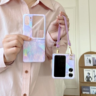 เคสแข็ง PC หลากสี สําหรับ Oppo Find N2 Flip