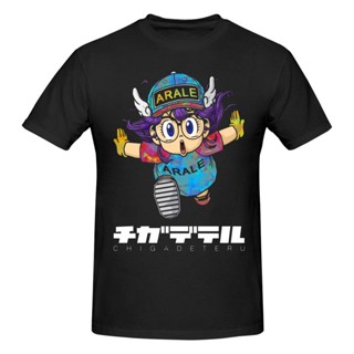 เสื้อยืดคอกลม แขนสั้น ผ้าฝ้าย พิมพ์ลาย Slump Akira Toriyama Arale สําหรับผู้ชาย