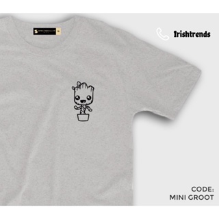 เสื้อยืดมินิ groot / เสื้อเชิ้ต / tees / คําสั่ง / highquality / unisex / อินเทรนด์ / ปรับแต่ง  AA6 ขนาด: S-4XL