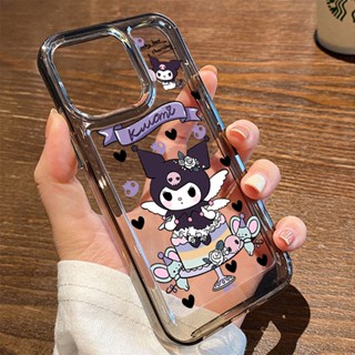 เคสโทรศัพท์มือถือแบบใส กันกระแทก ลาย kuromi Cinnamoroll สีเหลือง สําหรับ iPhone 14 11 13 12 X XS Pro Max xr Mini xr 7 Samsung Galaxy S23 S22 ultra plus