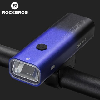 Rockbros ไฟหน้าจักรยาน อเนกประสงค์ ชาร์จ Type-C Led IPX6