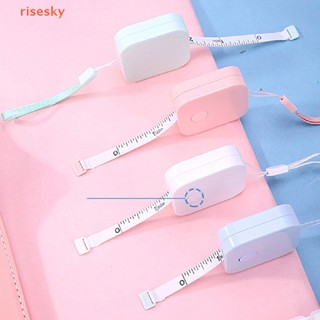 [risesky] ไม้บรรทัด เทปวัดส่วนสูง หนังนิ่ม แบบพกพา ยืดหดได้ สเกลคู่ อุปกรณ์เครื่องเขียน สําหรับโรงเรียน สํานักงาน บ้าน