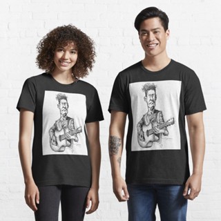 เสื้อยืดผ้าคอตตอน เสื้อไม่ต้องรีด เสื้อยืดผ้าฝ้าย เสื้อยืดไม่ต้องรีด Lyle Lovett Classic Essential T-Shirt 823401052873