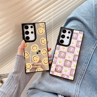 Casetifg เคสโทรศัพท์ซิลิโคน TPU แบบแข็ง กันกระแทก ลายหน้ายิ้ม หรูหรา พร้อมกล่อง สําหรับ Samsung Galaxy S23 Plus S22 S23 Ultra