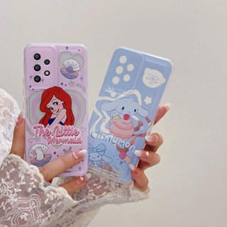 เคสโทรศัพท์มือถือแบบนิ่ม TPU ใส กันกระแทก ลายการ์ตูน Melody Cinnamoroll น่ารัก สําหรับ Samsung Galaxy A52 A53 5G A33 A22 4G A23 A21S A13