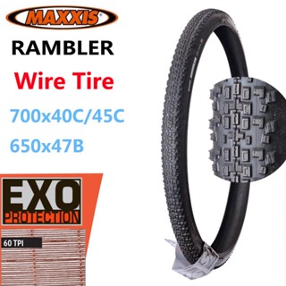 Maxxis RAMBLER WIRE EXO 700C ยางล้อรถจักรยานเสือหมอบ 700x40C 45C 650x47B Gravel ADVENTURE