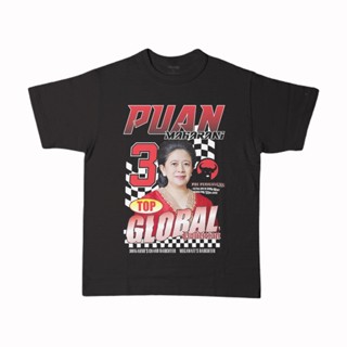 oversize T-shirt นางสาว เสื้อยืด พิมพ์ลาย MAHARANI PDI-P BOOTLEG CONCEPT COMBED 24S S-5XL