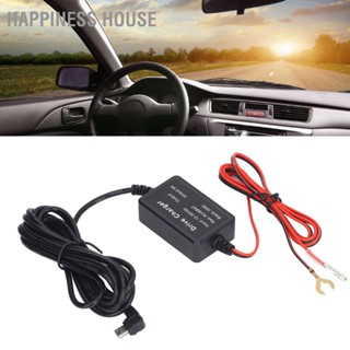 Happiness House Dash Cam Hardwire Kit 12V‑30V to 5V 11.6V Low Voltage Protection ป้องกันความร้อนสูงเกินไป Dashcam สายชาร์จสายไฟ ชุดฮาร์ดไวร์ชาร์จ