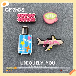 Crocs jibbitz charms หัวเข็มขัดแฟชั่น อุปกรณ์เสริม สําหรับตกแต่งรองเท้า เหมาะกับการพกพาเดินทาง