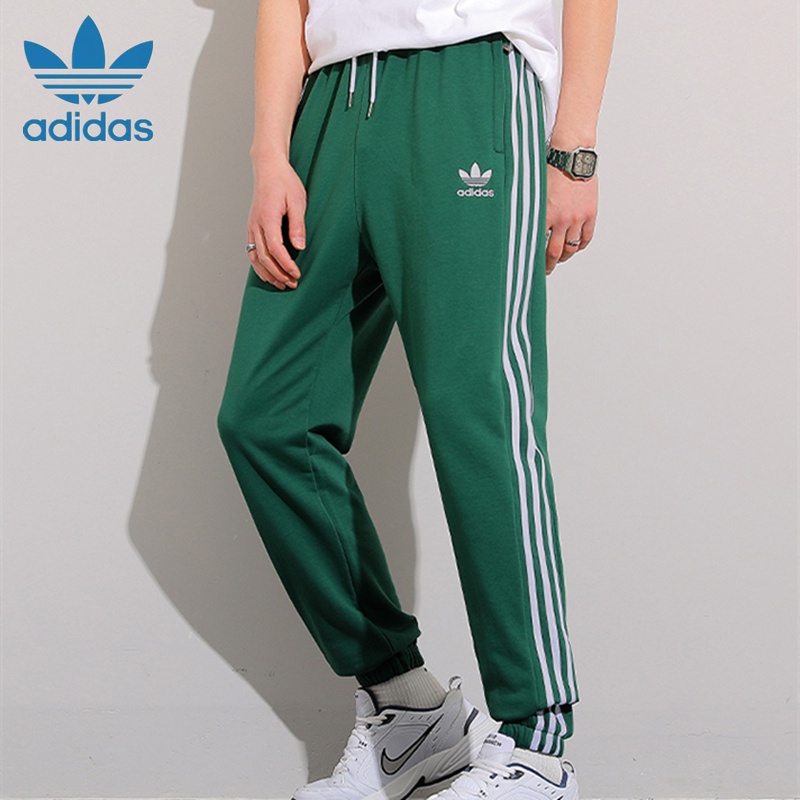 กางเกงฮาเร็มลําลอง ผ้าฝ้าย ปักลายโลโก้ Adidas ของแท้ เหมาะกับการเล่นกีฬา แฟชั่นคู่รัก