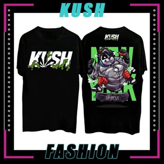 #ถูกสุด Hot sale🔥【ข้อเสนอจำกัดเวลา】️Kush Mens and womens printed short sleeve trend T-shirt best cotton shirt