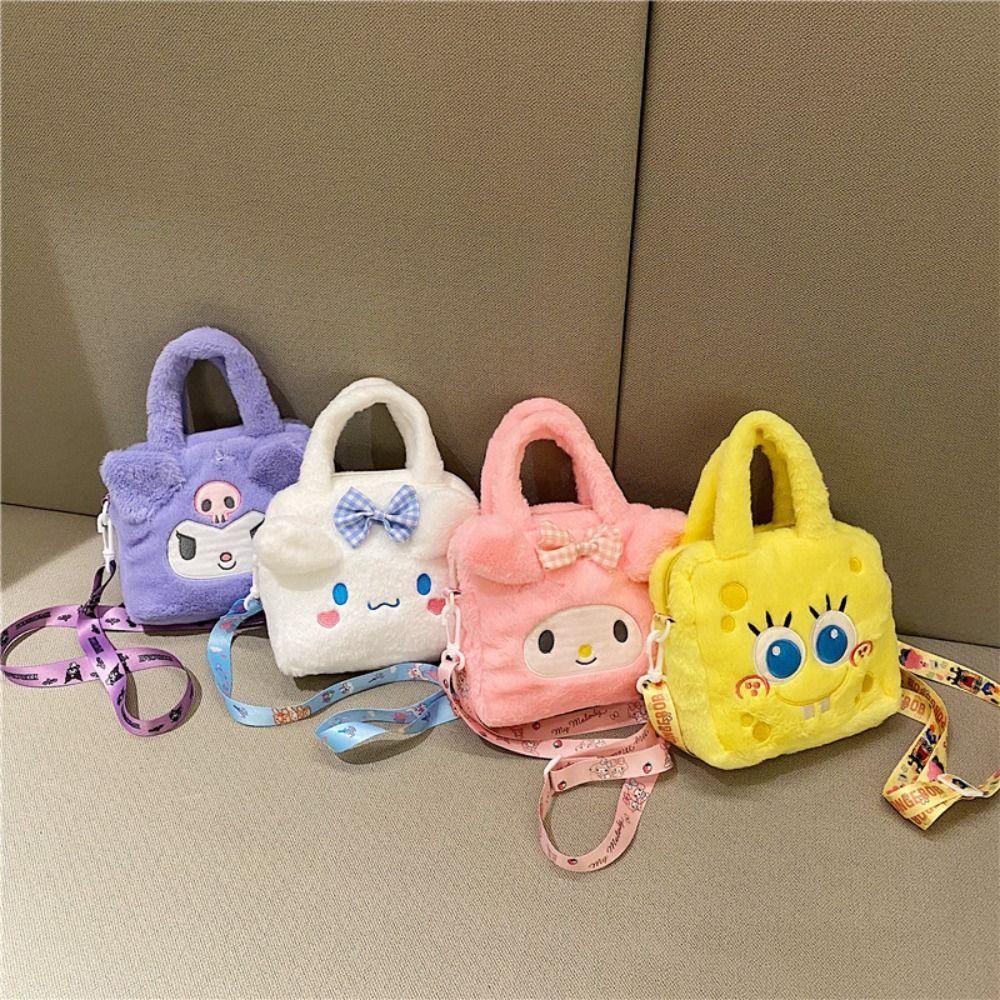 Bo กระเป๋าถือ ลาย Spongebob Kulomi Cinnamoroll ขนาดเล็ก น่ารัก เหมาะกับของขวัญ สําหรับผู้หญิง