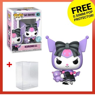 Funko Pop Sanrio Pop! ฟิกเกอร์ไวนิล Kuromi (พร้อม Baku)