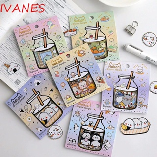 Ivanes สติ๊กเกอร์ลายเพนกวินเต่าน่ารักสําหรับตกแต่งสมุดไดอารี่ 36ชิ้น/ชุด Diy