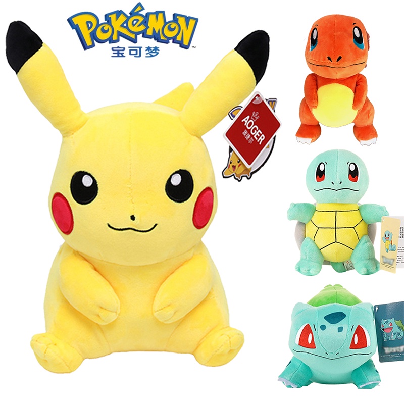 ของแท้ Takara Tomy Pokemon ตุ๊กตาของเล่น ปิกาจู กระดิ่ง ยัดไส้ ตุ๊กตาของเล่น ของขวัญวันเกิด คริสต์มาส #宝可梦毛绒公仔