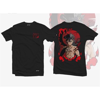 ◇✒Black Clover Asta Manga Anime เสื้อสีดำสำหรับผู้ชายผู้หญิง T เสื้อ Tops Tees BENOH เสื้อ