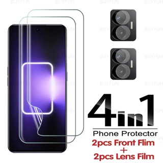 4in1 Front  Screen Soft Hydrogel Film + lens Protector For oppo Realme GT Neo 5 Neo3 3T gt3 5G