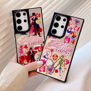 【Sailor Moon】casetify เคสโทรศัพท์มือถือแบบนิ่ม กันกระแทก พร้อมกระจก ลายเซเลอร์มูน แฟชั่น คุณภาพสูง สําหรับ Samsung s23ultra s23 s23+ s22ultra