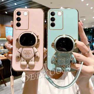 เคสโทรศัพท์มือถือ แบบนิ่ม ลายการ์ตูนนักบินอวกาศ 3D มีป็อบอัพ สําหรับ VIVO V29 5G VIVOV29 2023