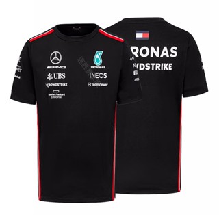 ใหม่ เสื้อยืดแขนสั้น แบบแห้งเร็ว F1 สําหรับเด็กผู้ชาย 2023