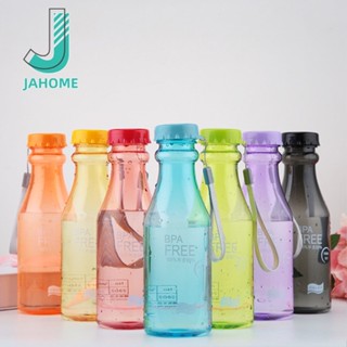 JAHOME ถ้วยน้ําสร้างสรรค์กลางแจ้ง 550 มล. ขวดเครื่องดื่มพลาสติกกีฬา