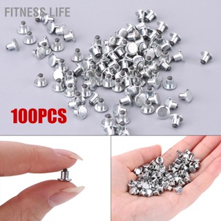 Fitness Life 100 pcs 6.5mm/0.26 "ล้อยางสตั๊ดสกรูยางหิมะ Spikes สำหรับรองเท้าจักรยานรถจักรยานยนต์ ATV