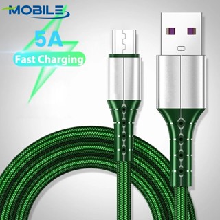 สายชาร์จโทรศัพท์ 5A USB Type C Micro USB 1 เมตร สําหรับ Samsung S20 Huawei Xiaomi