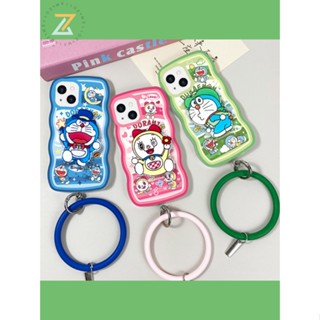 Zymello เคส VIVO V25 V25E V23 5G V23E Y22 T1X Y21 Y33S Y33T Y11 Y12 Y12S Y20 Y15 Y17 Y12A Y76 Y20S Y11S Y20A Y20i Y91C Y1S V20 Pro เคสโทรศัพท์ซิลิโคนสร้อยข้อมือแมวสีน้ำเงินหยัก