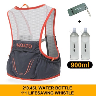 Inoxto เสื้อกั๊กวิ่งมาราธอน พร้อมกาต้มน้ํา น้ําหนักเบา 2*450 มล. 2.5 ลิตร แบบพกพา สําหรับวิ่งจ๊อกกิ้ง ปั่นจักรยาน เดินป่า