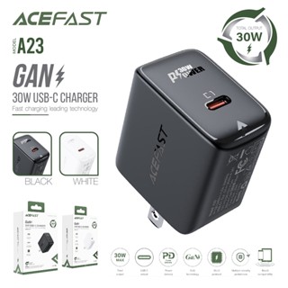 หัวชาร์จ ชาร์จเร็ว 30W ชาร์จด่วน ACEFAST รุ่น A23  Max Fast Charge Wall Charger GaN PD30W (1xUSB-C) US