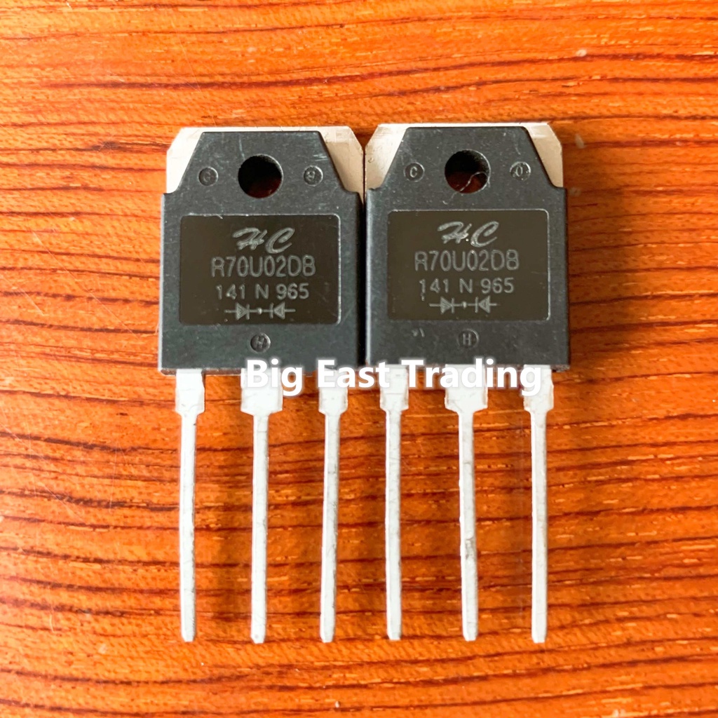 200V 70A 2PCS R70U02DB เครื่องเชื่อมการกู้คืนอย่างรวดเร็วไดโอด TO-3P pxb8