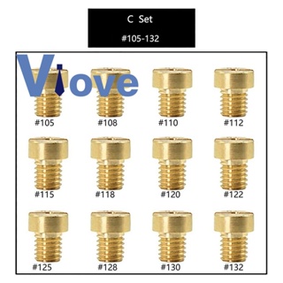 ชุดเจ็ทคาร์บูเรเตอร์หลัก 5 มม. สําหรับ Mikuni Vm22 Vm24 Vm26 125 150 Main Jets 105-132 12 ชิ้น