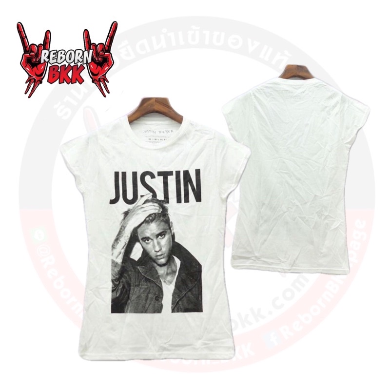 เสื้อยืด Justin Bieber สินค้าลิขสิทธิ์แท้100%