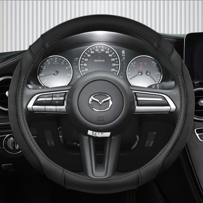 ปลอกหนังหุ้มพวงมาลัยรถยนต์ สําหรับ Mazda 3 Axela 2019 2020 2021 2022 CX-30 2020 2021 MX-30 2020 2021
