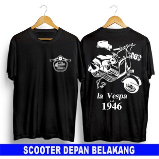 ขายขายดี เสื้อยืดลําลอง แขนสั้น พิมพ์ลาย Vespa Scooter Santuy เข้ากับทุกการแต่งกาย สําหรับผู้ชาย ODdgoj84DAmcmc53（S-5XL）