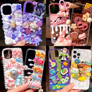 เคสโทรศัพท์มือถือ ลายการ์ตูนตุ๊กตาน่ารัก ขนาดเล็ก แบบสร้างสรรค์ diy