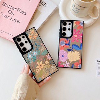 เคสโทรศัพท์ซิลิโคน TPU แบบแข็ง กันกระแทก ลายดอกไม้ พร้อมกล่อง หรูหรา สําหรับ Samsung Galaxy S23 Plus S22 S23