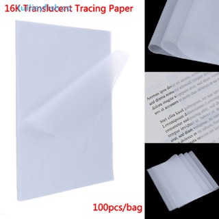 tuilieyfish 100pcs Tracing Paper Translucent Craft Copying Calligraphy Drawing Wrig Sheet co