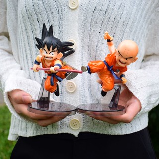 ส่งฟรี พร้อมส่ง โมเดลตุ๊กตาฟิกเกอร์ Dragon Ball Goku Vegeta Gohan Gotenksklin Bald Forest ขนาดใหญ่ สําหรับตกแต่ง