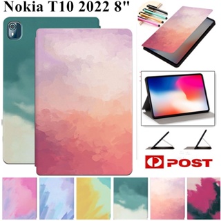 เคสโทรศัพท์มือถือหนัง PU ฝาพับ กันกระแทก ลายน่ารัก สําหรับ Nokia T10 2022 8 นิ้ว