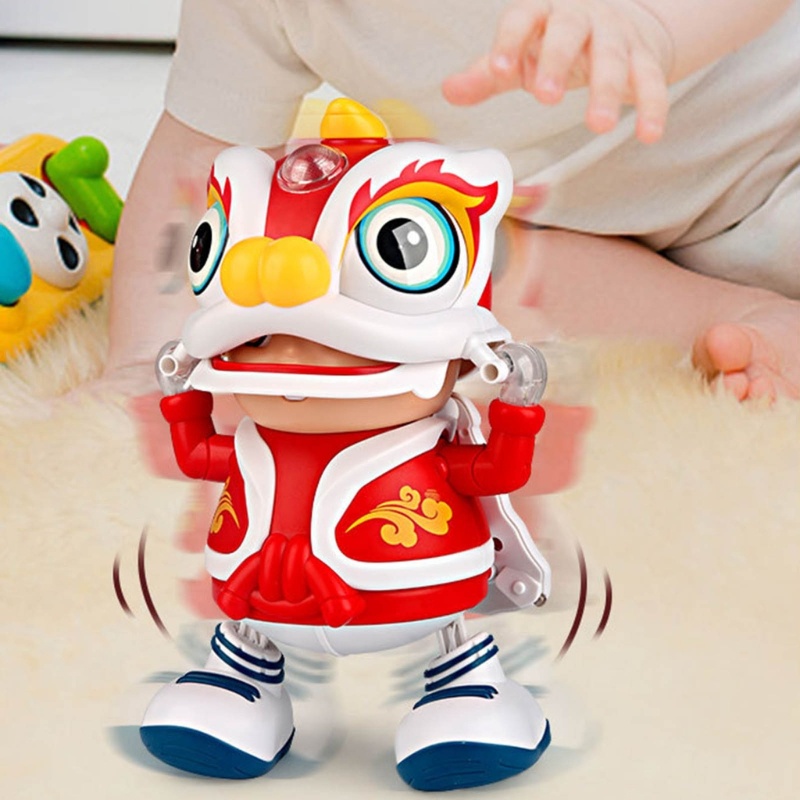 อดอร์ ของเล่นแสงเสียงสําหรับเด็กตุ๊กตาเชิดสิงโตเดินของเล่นดนตรีมีไฟ - รูปที่ 7