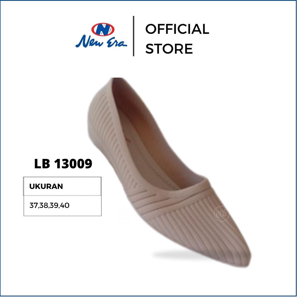 NEW ERA LB 13009 รองเท้าผู้หญิง รองเท้าส้นแบนยางเจลลี่แบรนด์ New Era ของแท้ ไซส์ 37-40