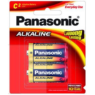 ถ่าน C -Pana C ถ่านอัลคาไลน์ Panasonic ไซด์ C/ LR14 ถ่าน