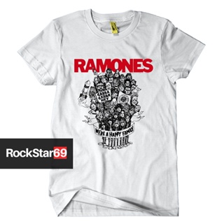 oversize T-shirt Kaos Band RAMONES รองเท้าลําลอง ขนาดใหญ่ สําหรับผู้ใหญ่ ไซซ์ S - 7XL | เสื้อยืด พรีเมี่ยม S-5XL