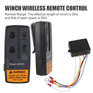 2.4g 12V 24V ไฟฟ้า Winch สวิทช์รีโมทคอนโทรลไร้สายสําหรับ Off-Road ATV Trailer 72W