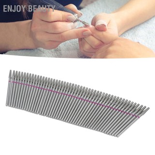 Enjoy Beauty 50 pcs เล็บเจาะข้าวโพด Bits ชุดเล็บกาวถอดอุปกรณ์เสริมมืออาชีพ Cuticle Remover ชุดสำหรับเล็บเท้า